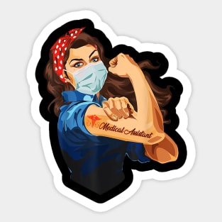 Strong Woman Medical Assistant Nursing Nurse Sticker